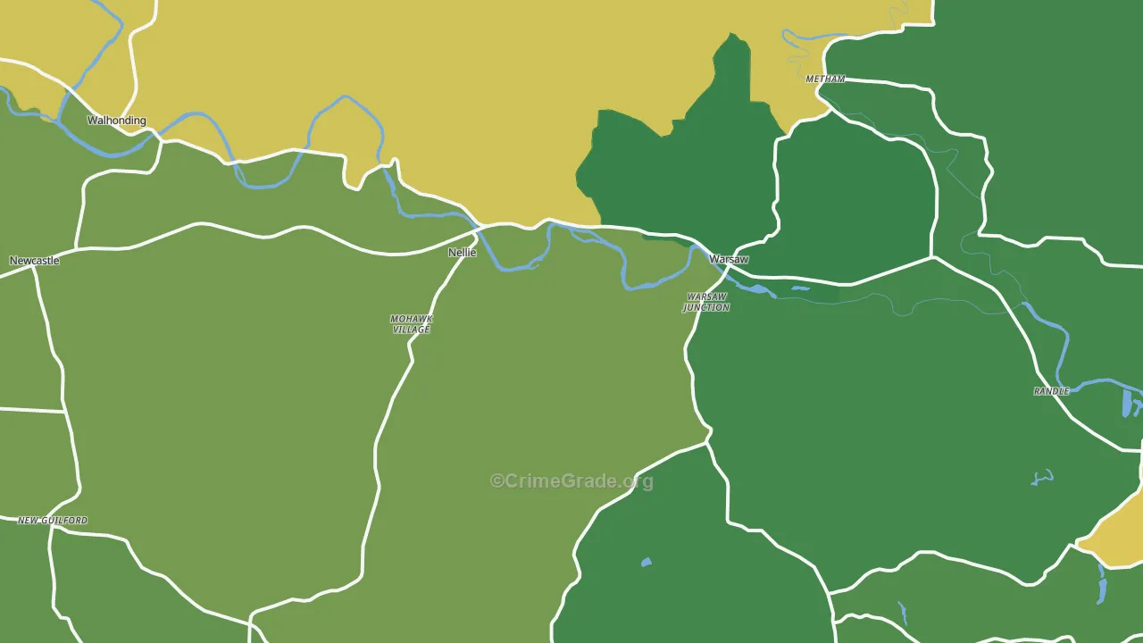 43844, OH Map of Theft Rates