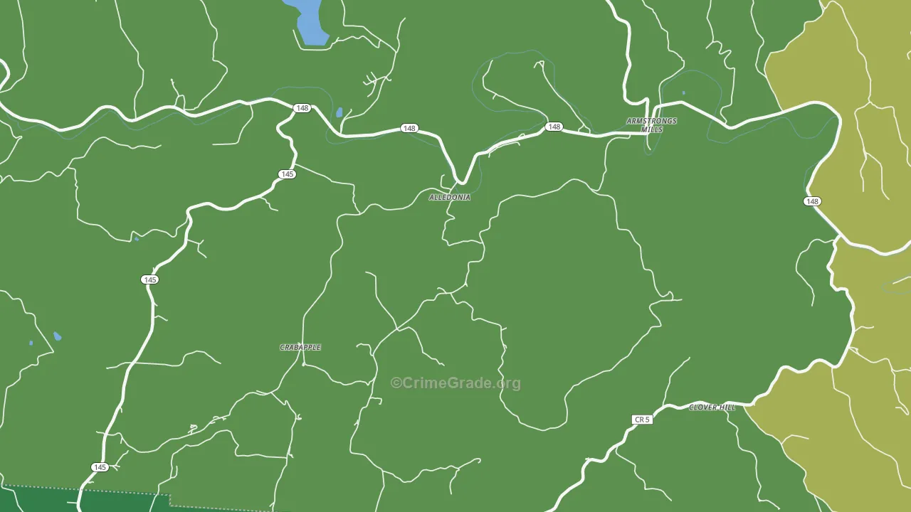 43902, OH Map of Theft Rates