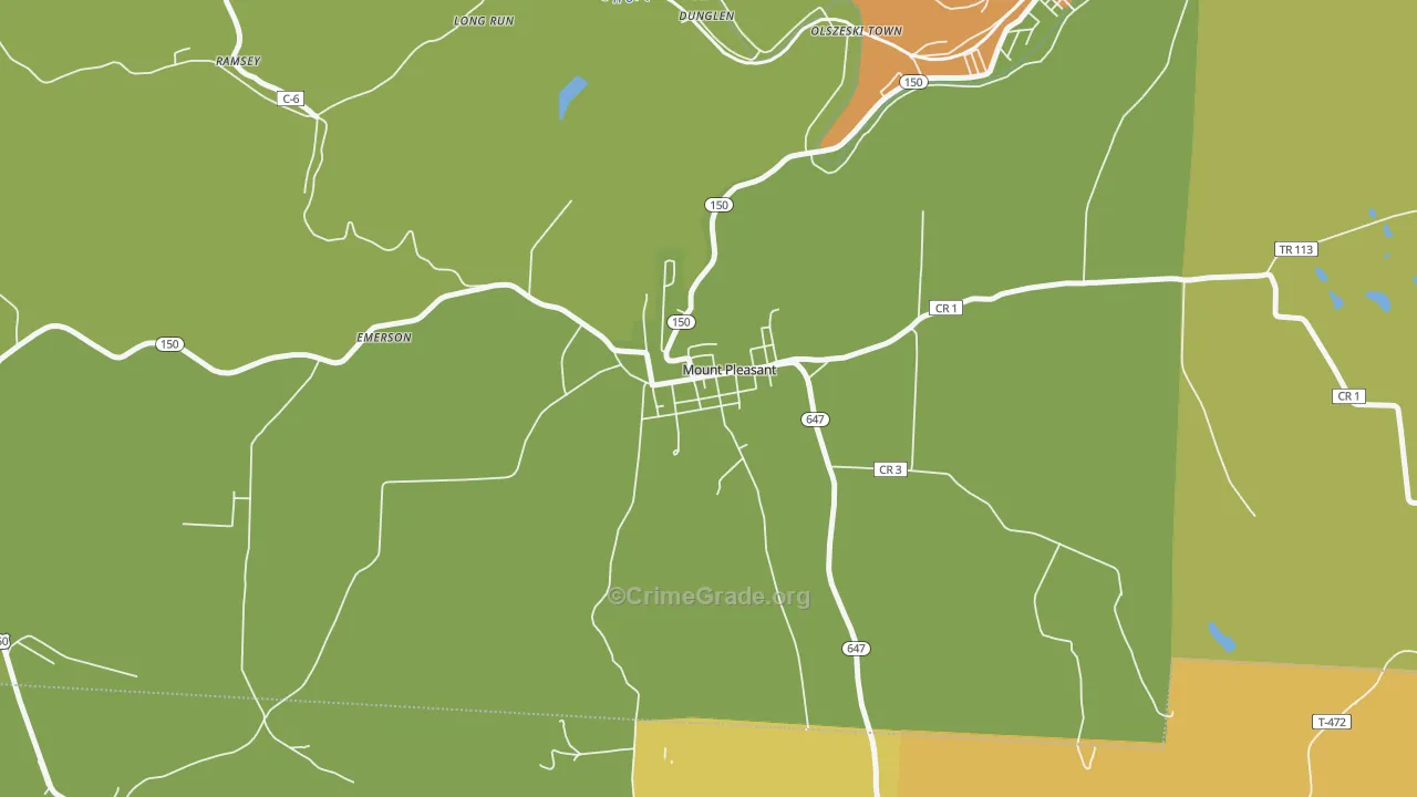 43939, OH Map of Theft Rates