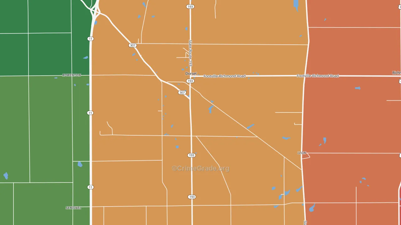 44032, OH Map of Theft Rates