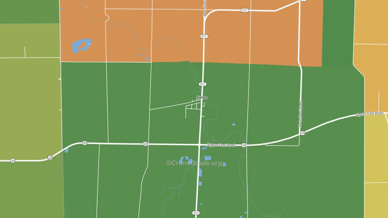 44049, OH Map of Theft Rates