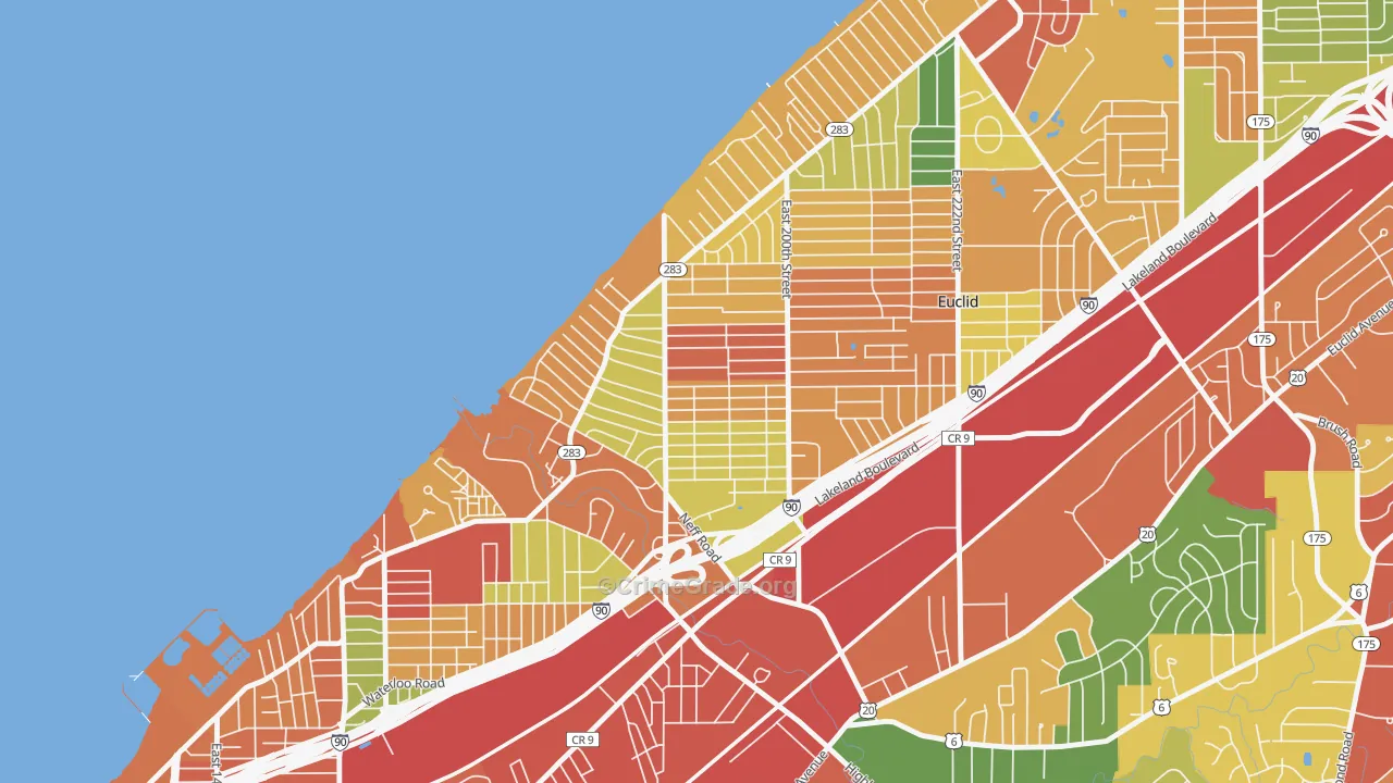 44119, OH Map of Theft Rates