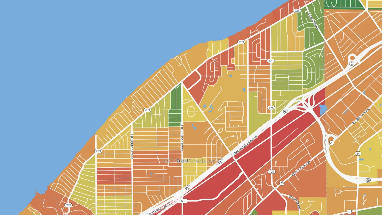 44123, OH Map of Theft Rates