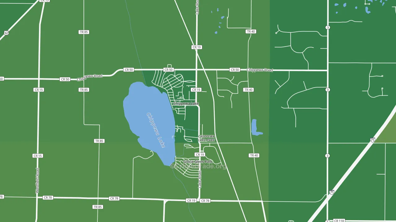44215, OH Map of Theft Rates