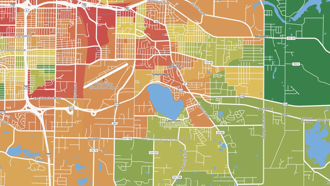 44312, OH Map of Theft Rates