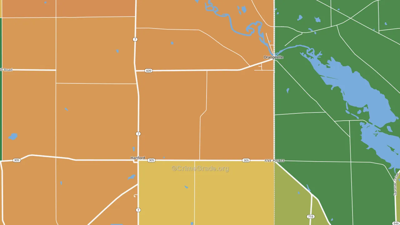44404, OH Map of Theft Rates