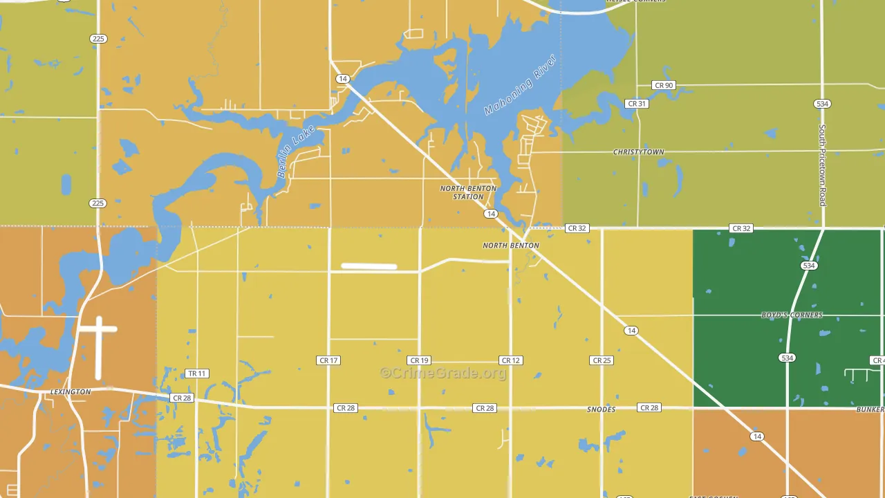 44449, OH Map of Theft Rates
