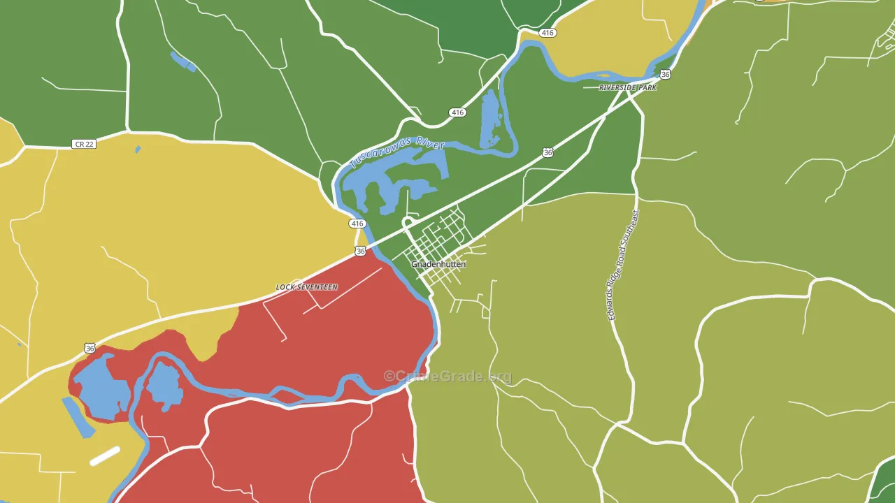 44629, OH Map of Theft Rates