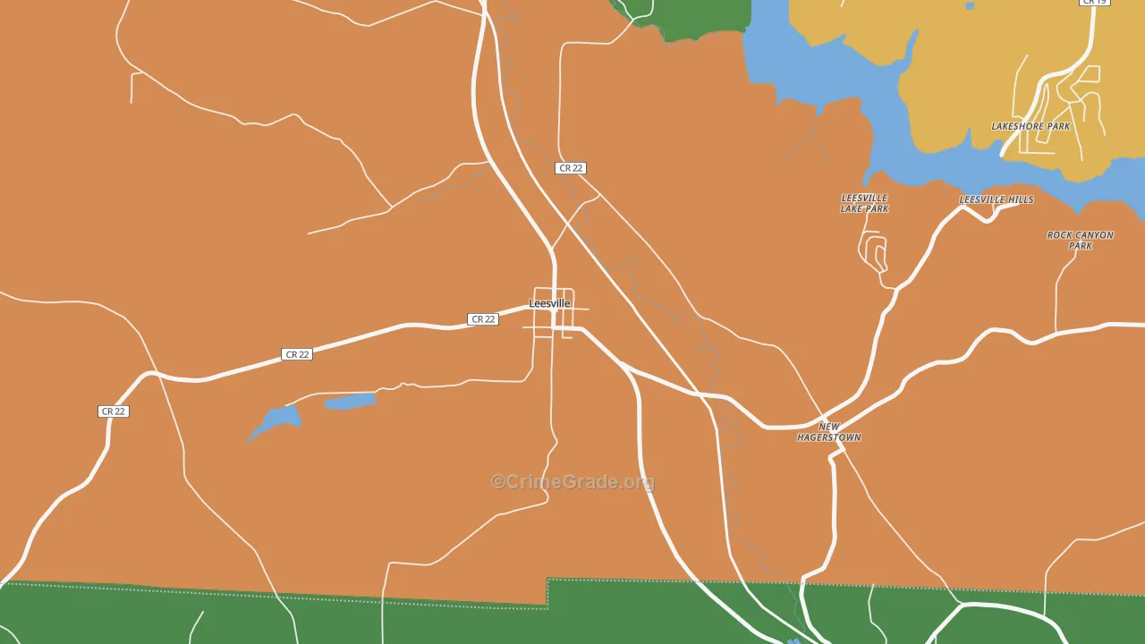 44639, OH Map of Theft Rates