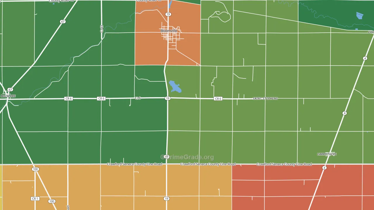 44818, OH Map of Theft Rates