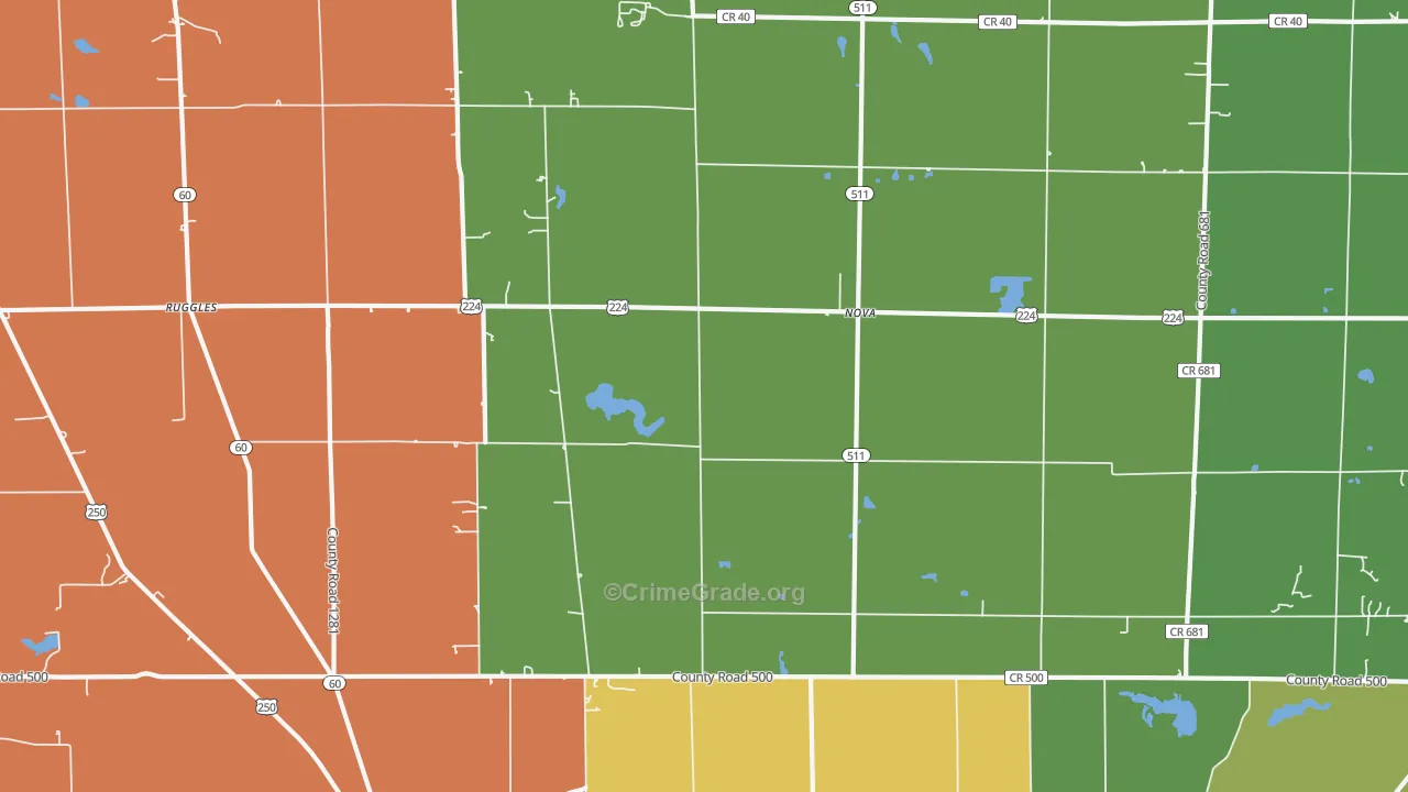 44859, OH Map of Theft Rates