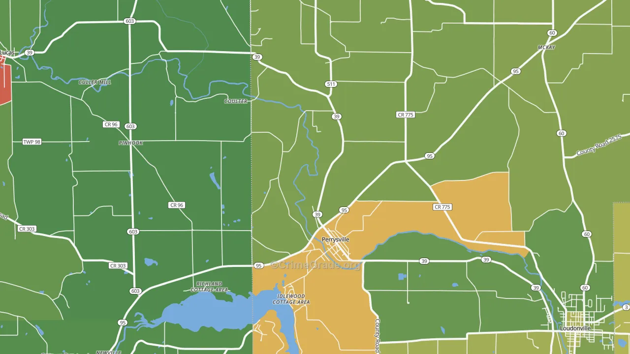 44864, OH Map of Theft Rates