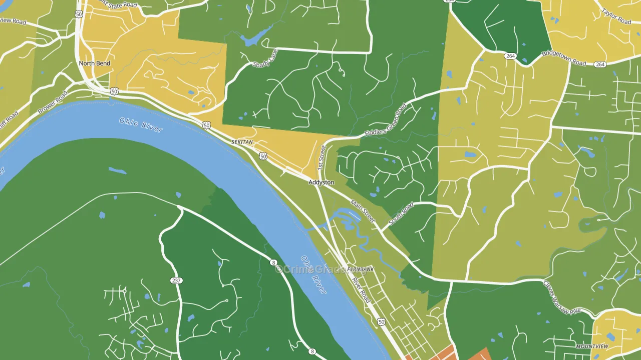 45001, OH Map of Theft Rates