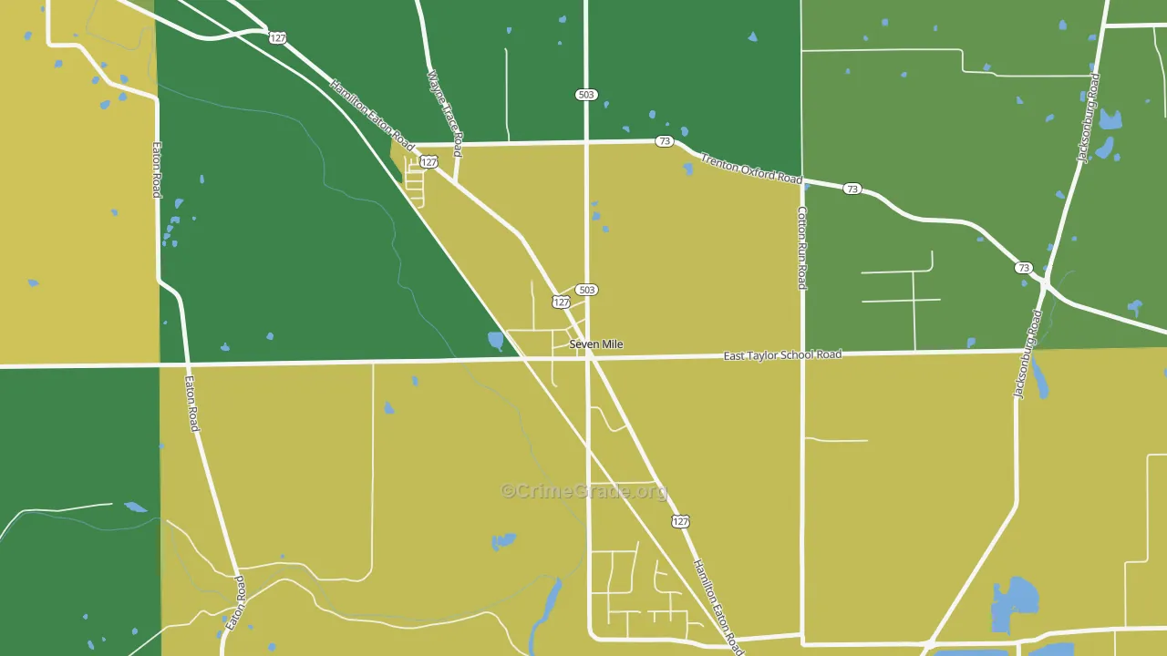 45062, OH Map of Theft Rates