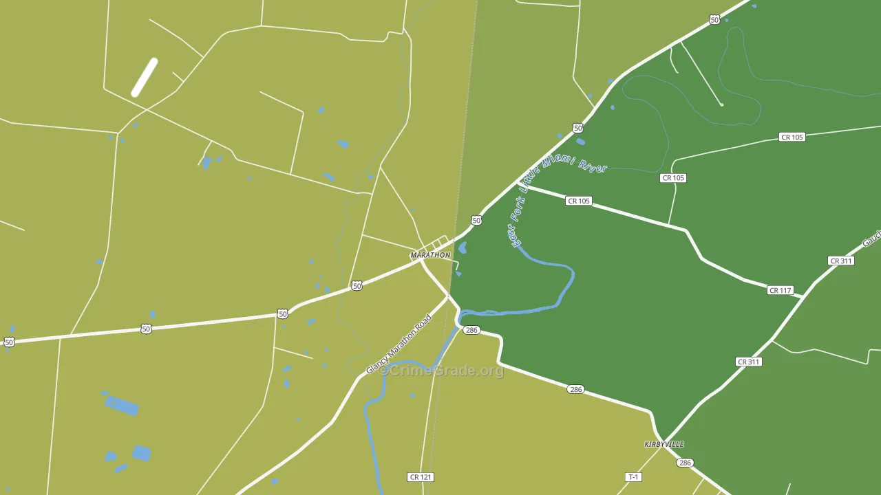 45145, OH Map of Theft Rates
