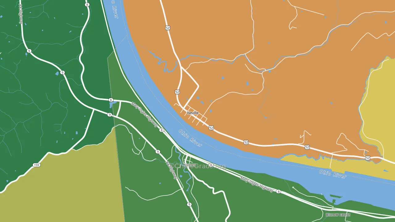 45156, OH Map of Theft Rates