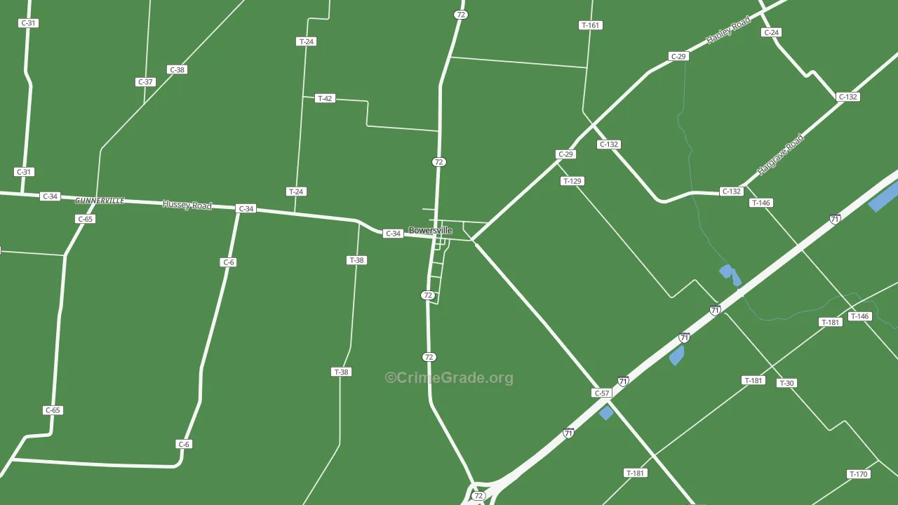 45307, OH Map of Theft Rates