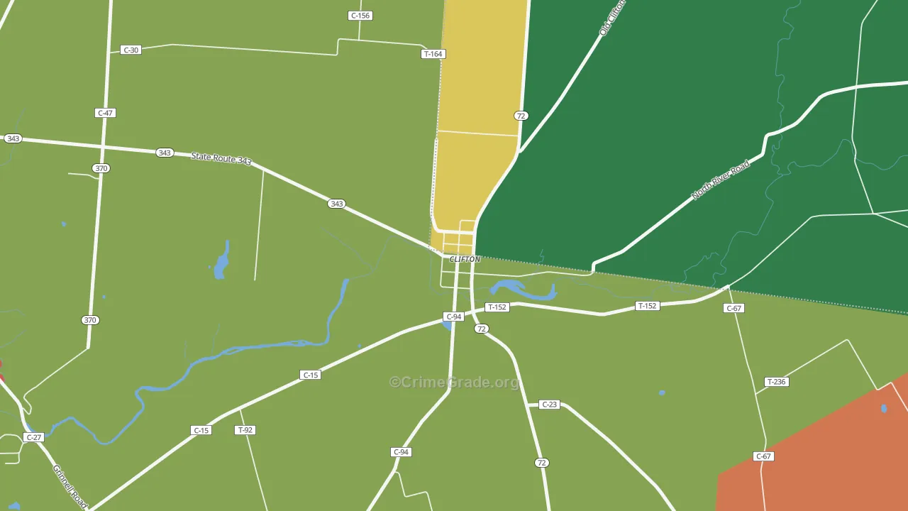 45316, OH Map of Theft Rates