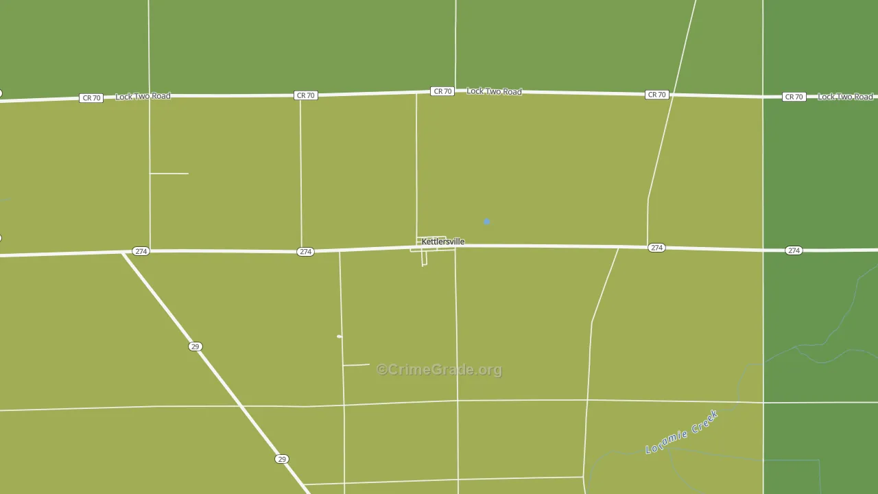 45336, OH Map of Theft Rates