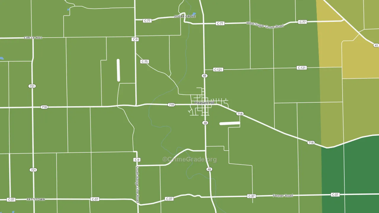 45359, OH Map of Theft Rates