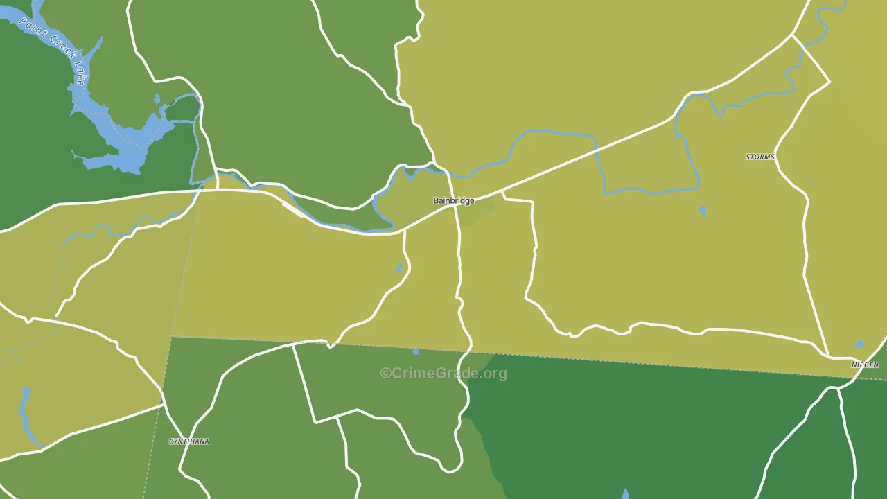 45612, OH Map of Theft Rates