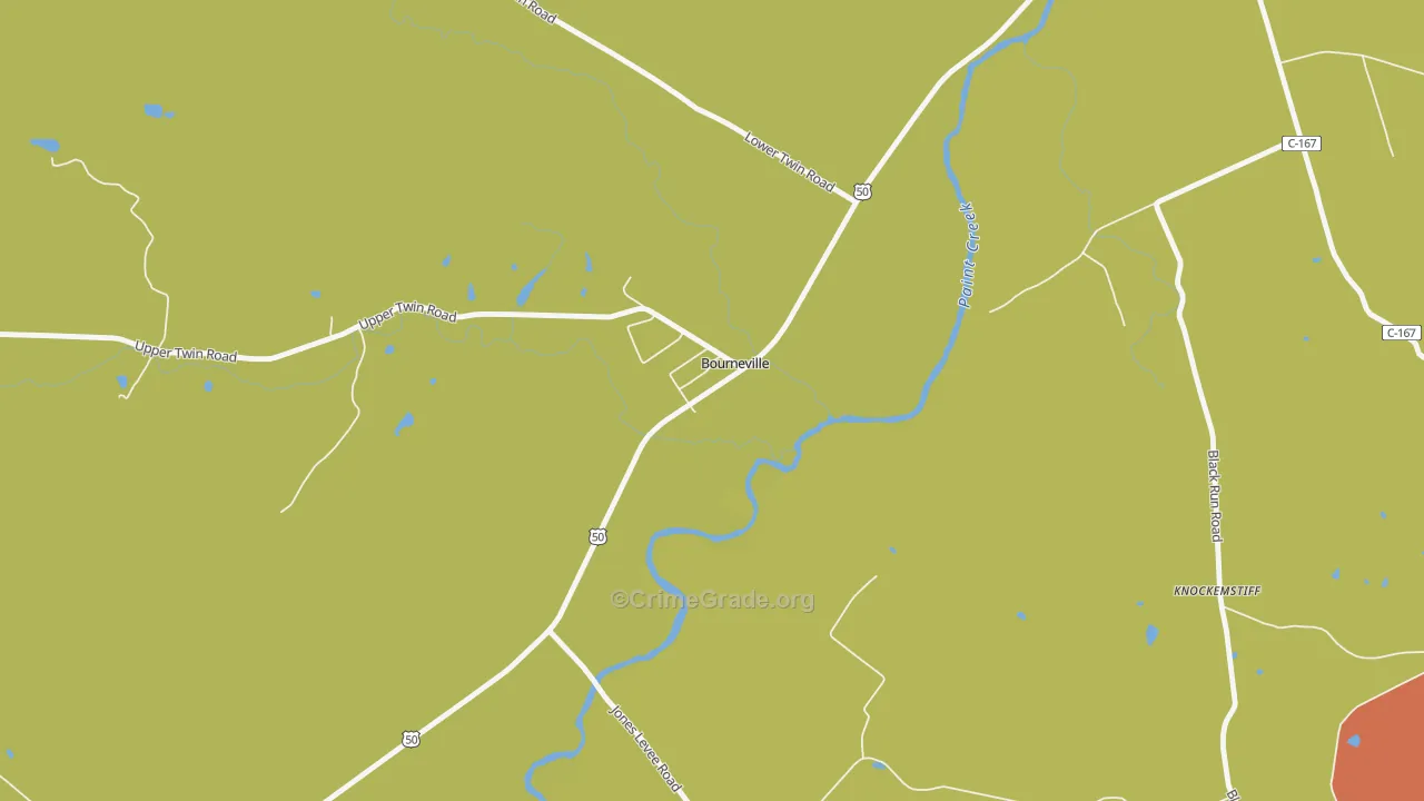 45617, OH Map of Theft Rates