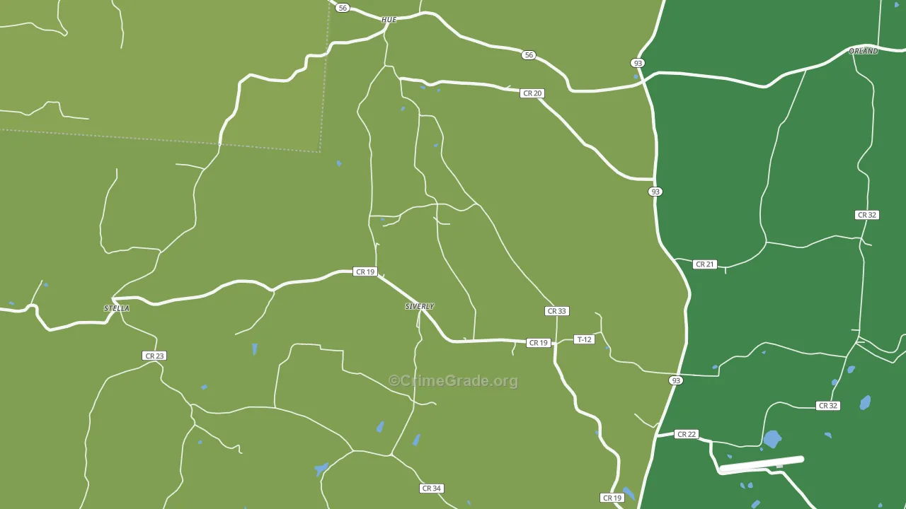 45622, OH Map of Theft Rates
