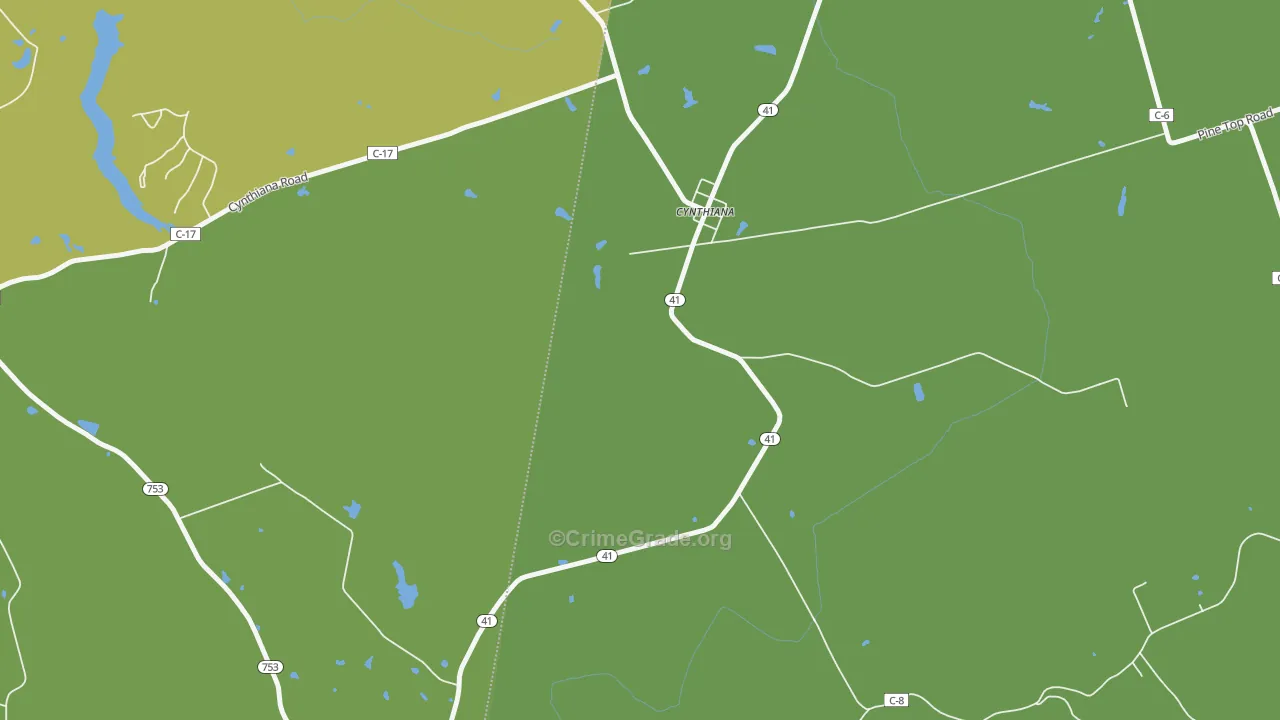 45624, OH Map of Theft Rates