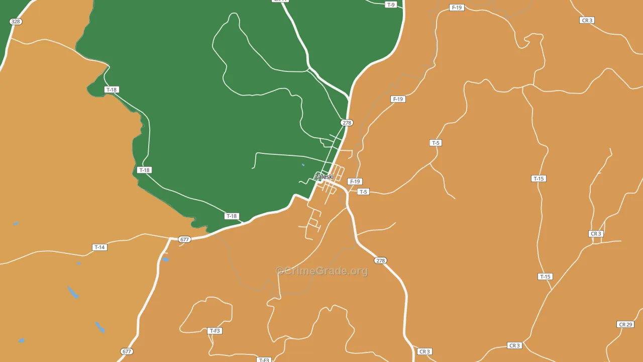 45698, OH Map of Theft Rates