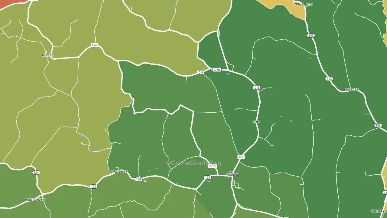 45775, OH Map of Theft Rates