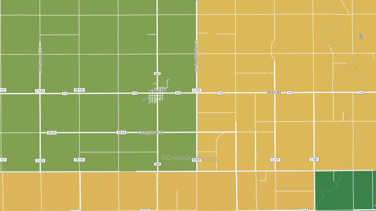 45849, OH Map of Theft Rates
