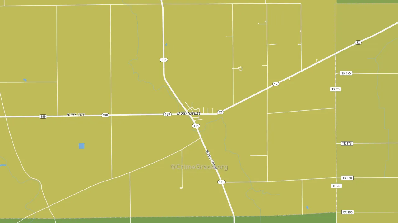 45893, OH Map of Theft Rates