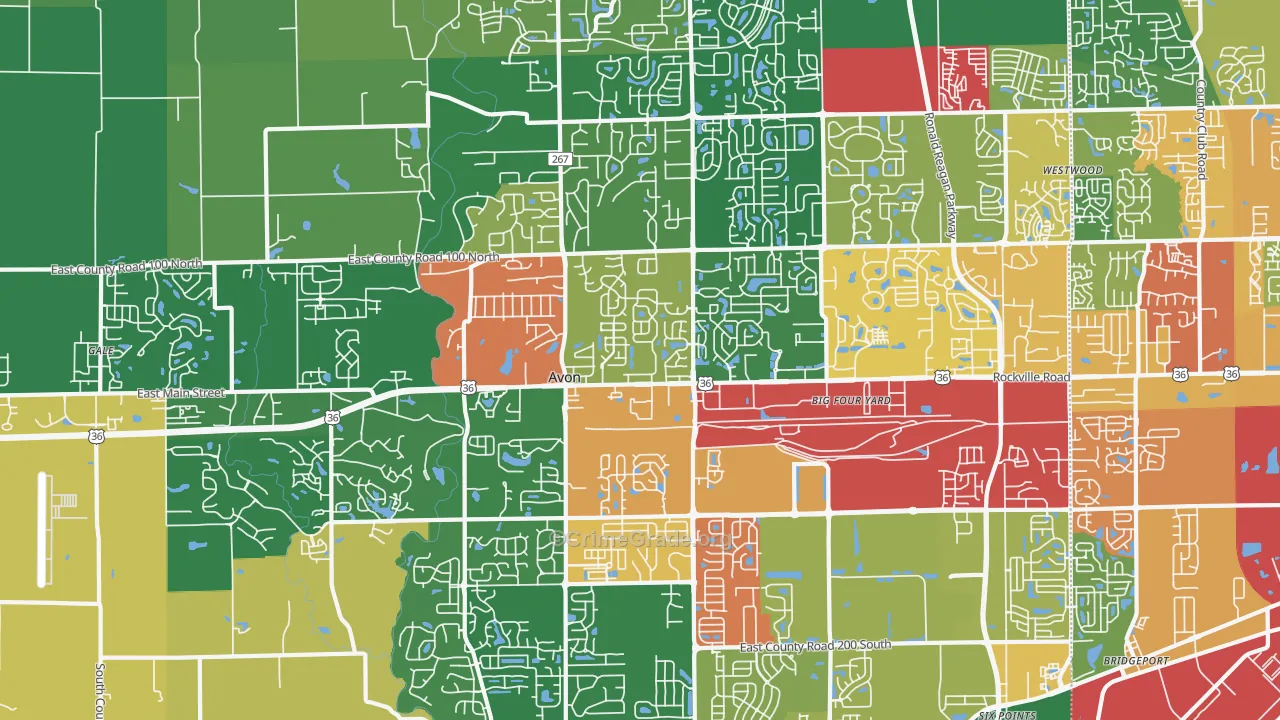 46123, IN Map of Theft Rates