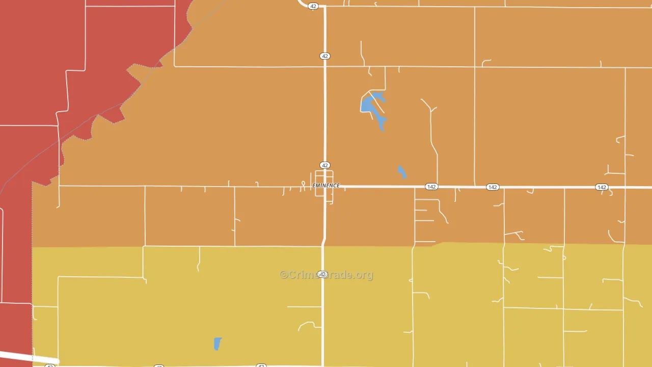 46125, IN Map of Theft Rates