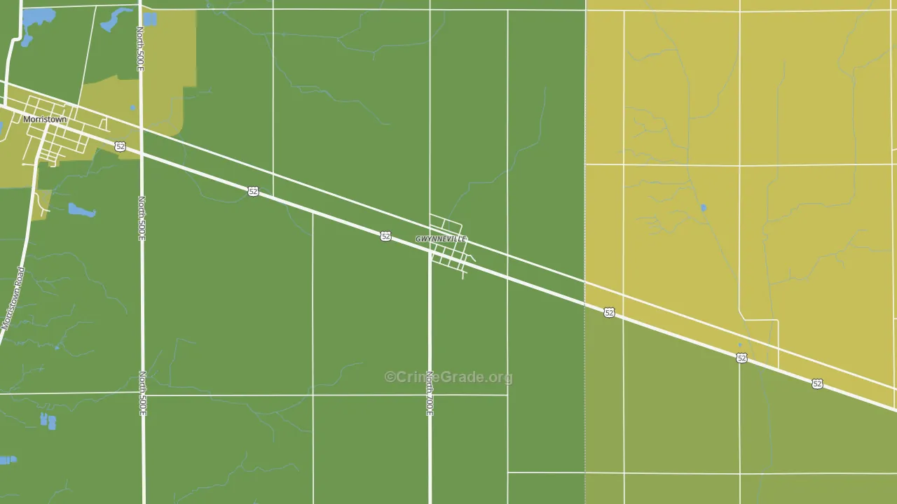 46144, IN Map of Theft Rates