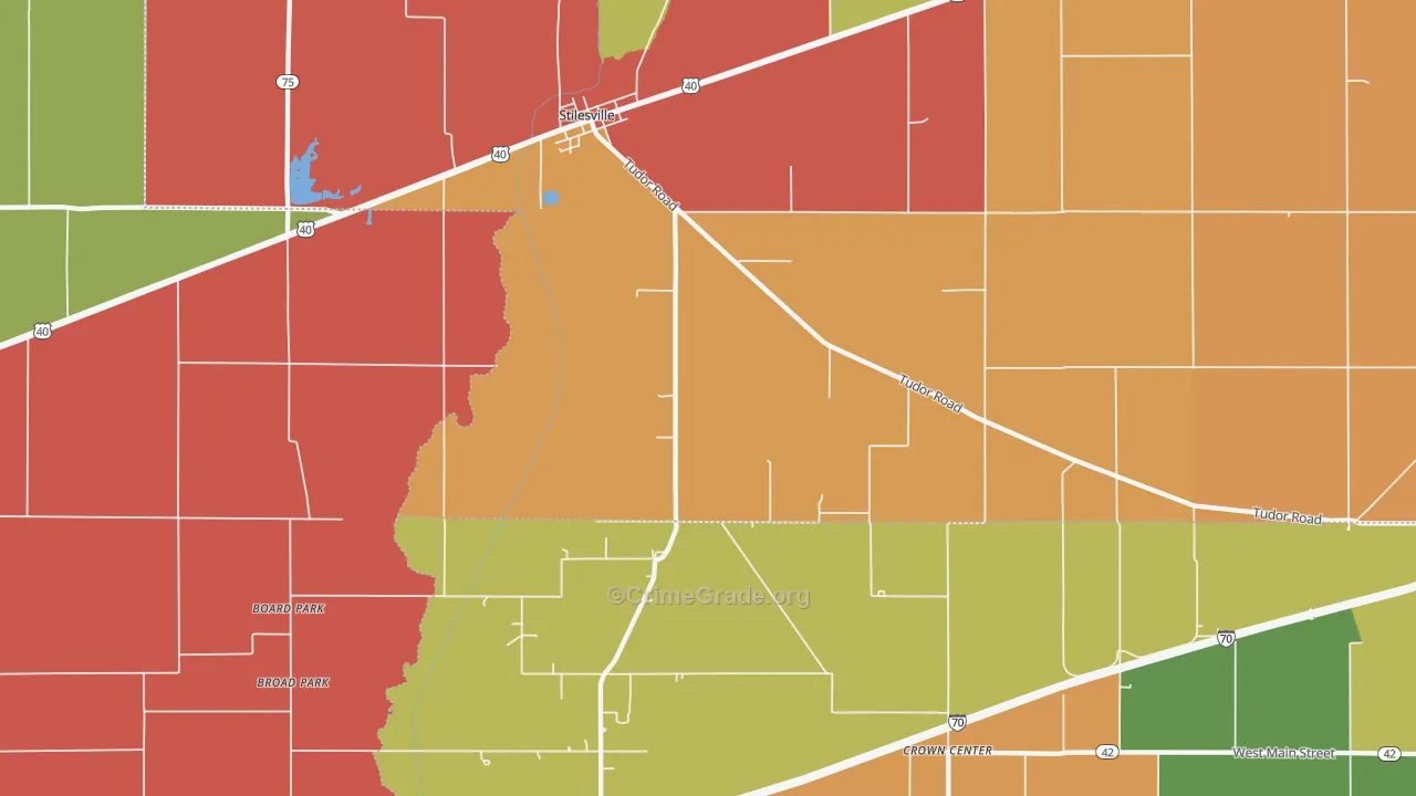 46180, IN Map of Theft Rates
