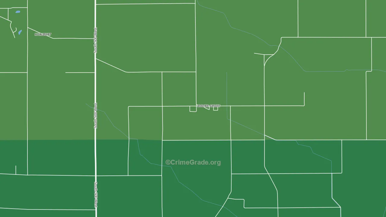 46302, IN Map of Theft Rates