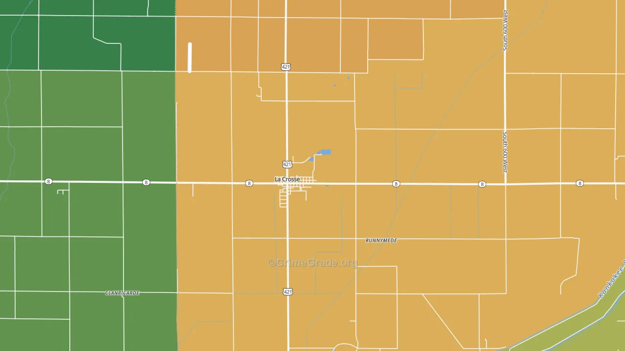 46348, IN Map of Theft Rates