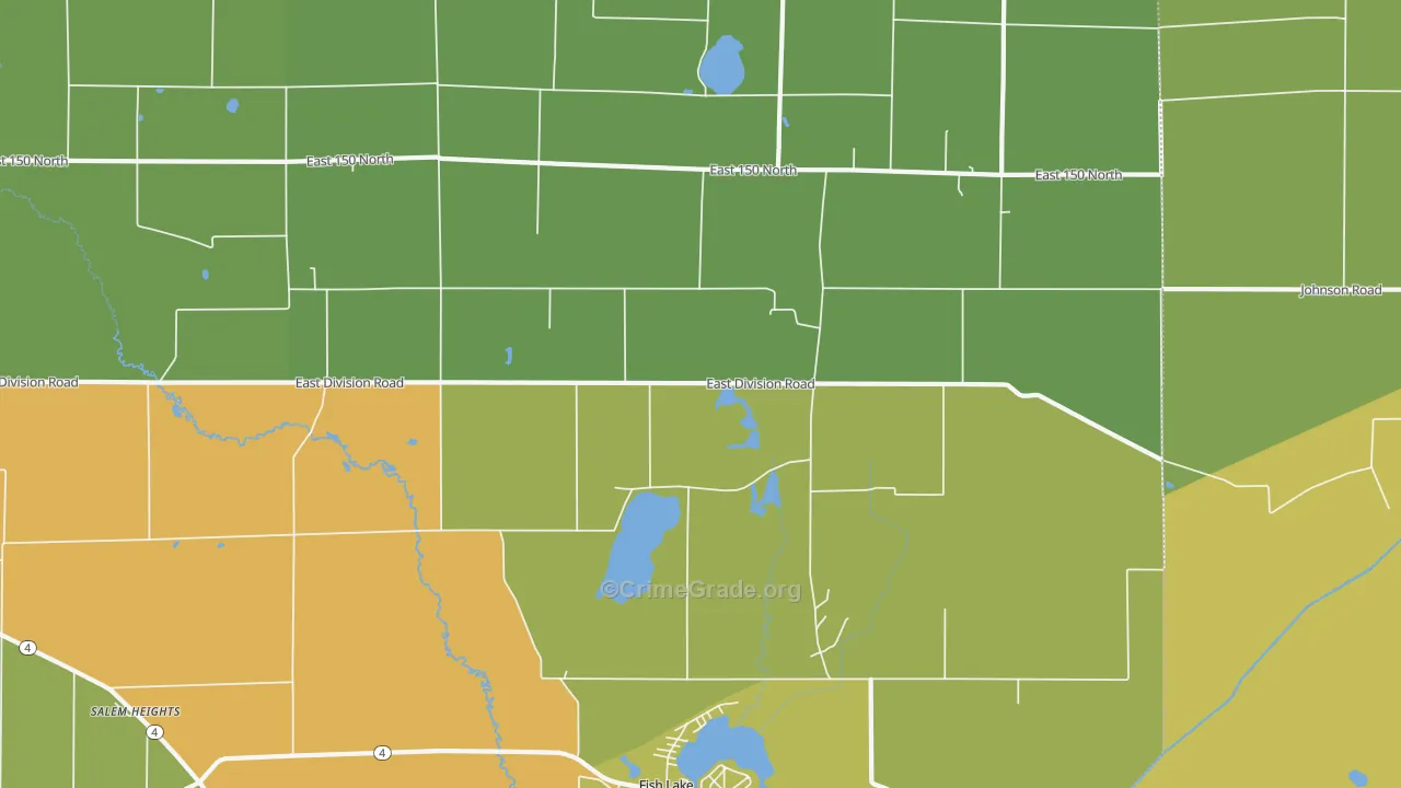 46365, IN Map of Theft Rates