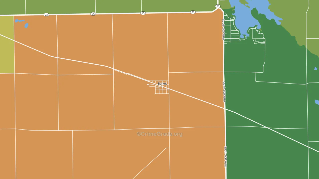 46508, IN Map of Theft Rates