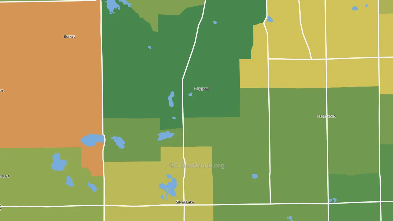 46510, IN Map of Theft Rates