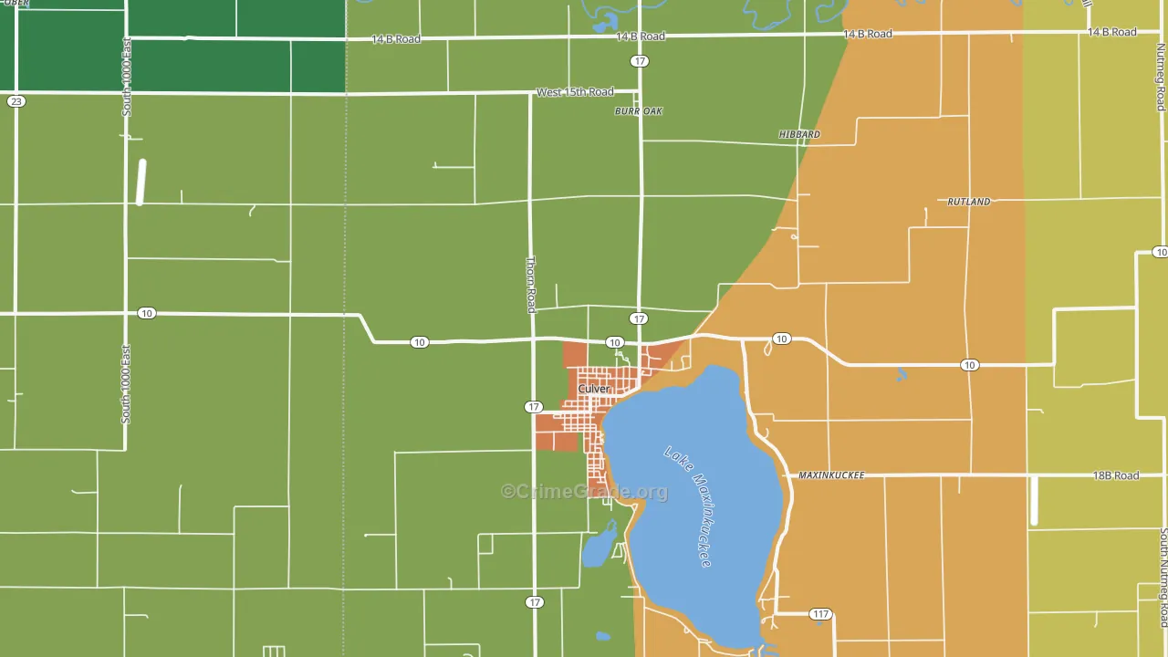 46511, IN Map of Theft Rates