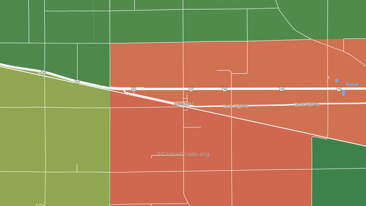 46513, IN Map of Theft Rates