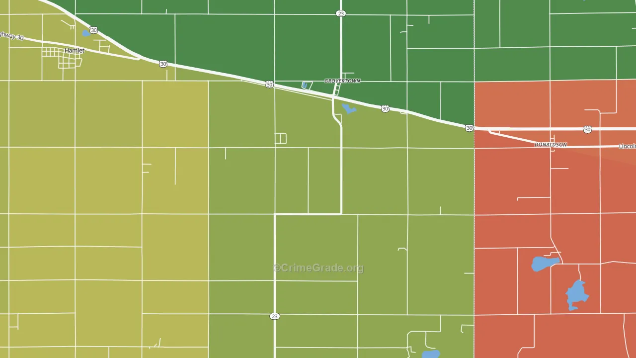 46531, IN Map of Theft Rates