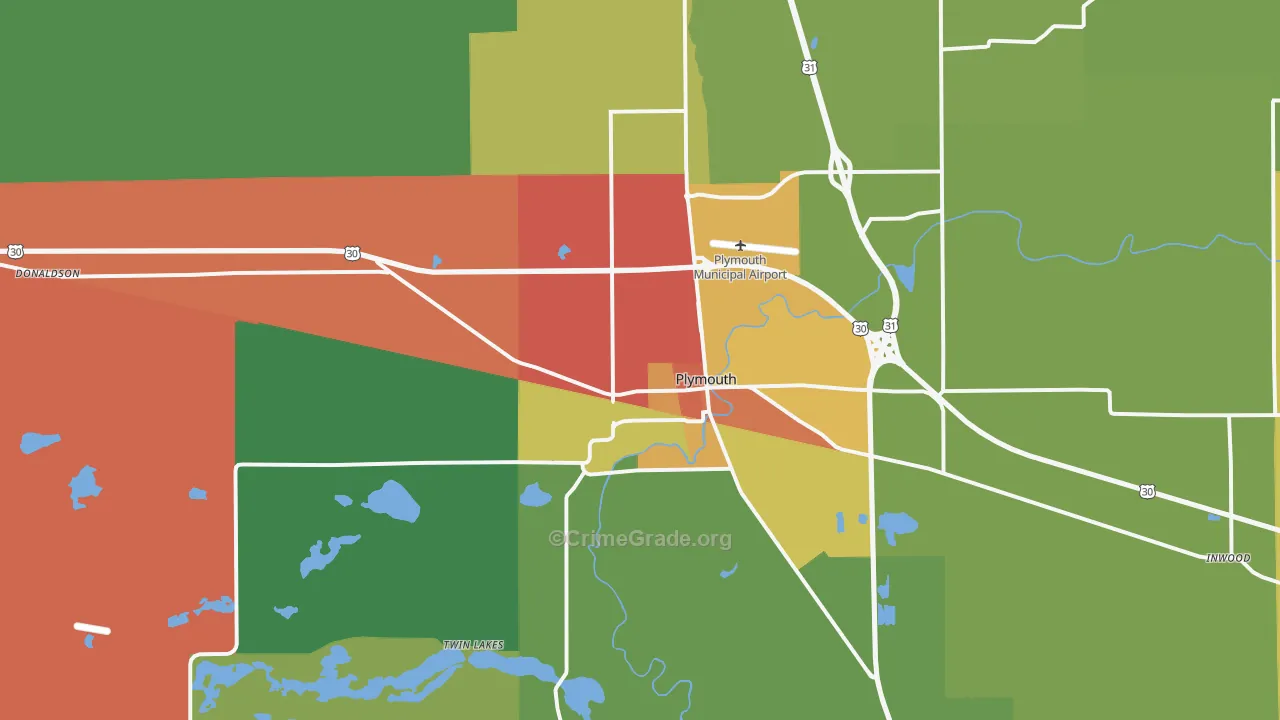 46563, IN Map of Theft Rates