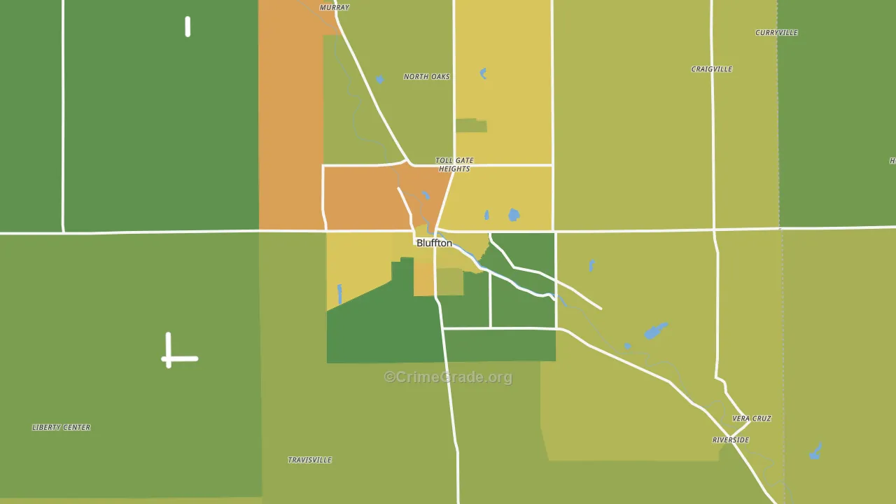 46714, IN Map of Theft Rates