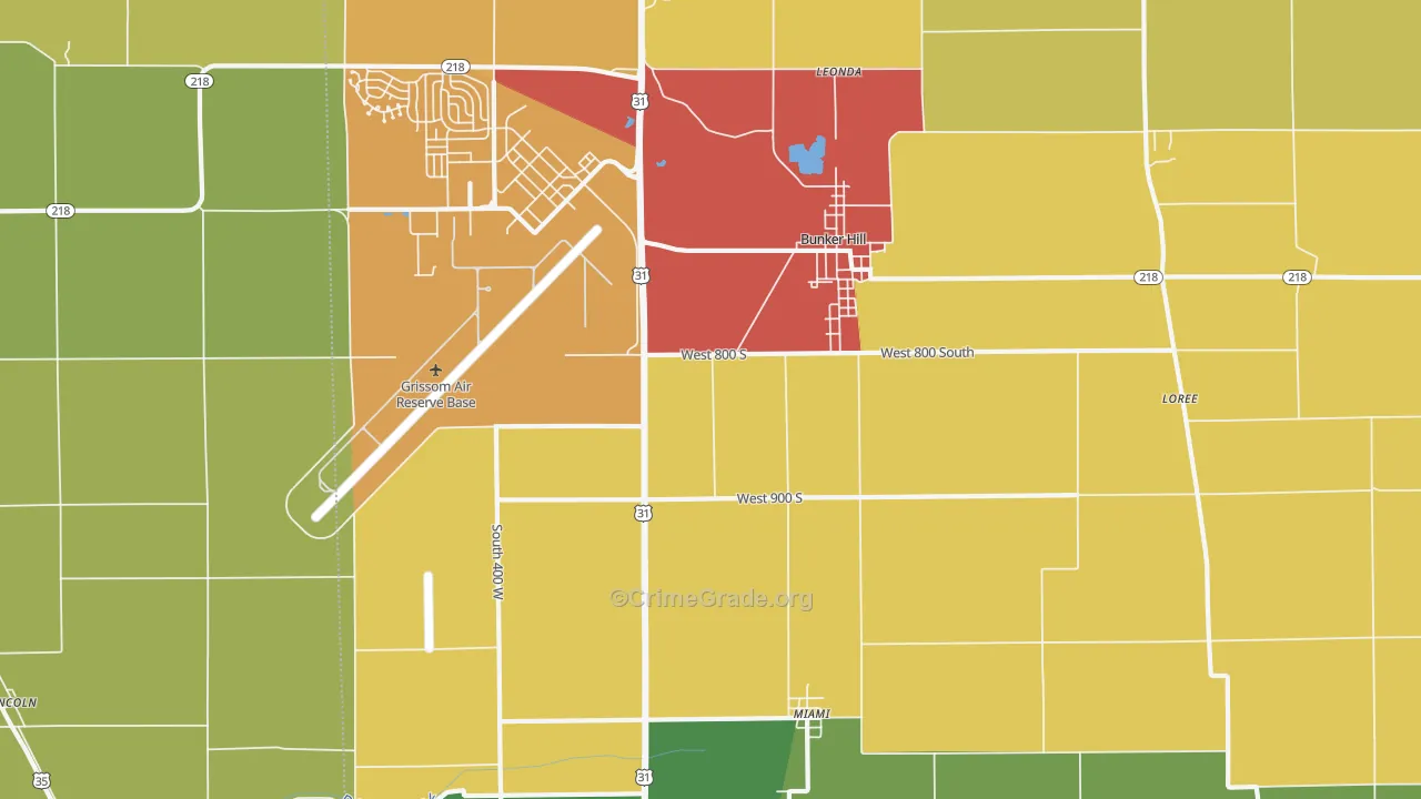 46914, IN Map of Theft Rates