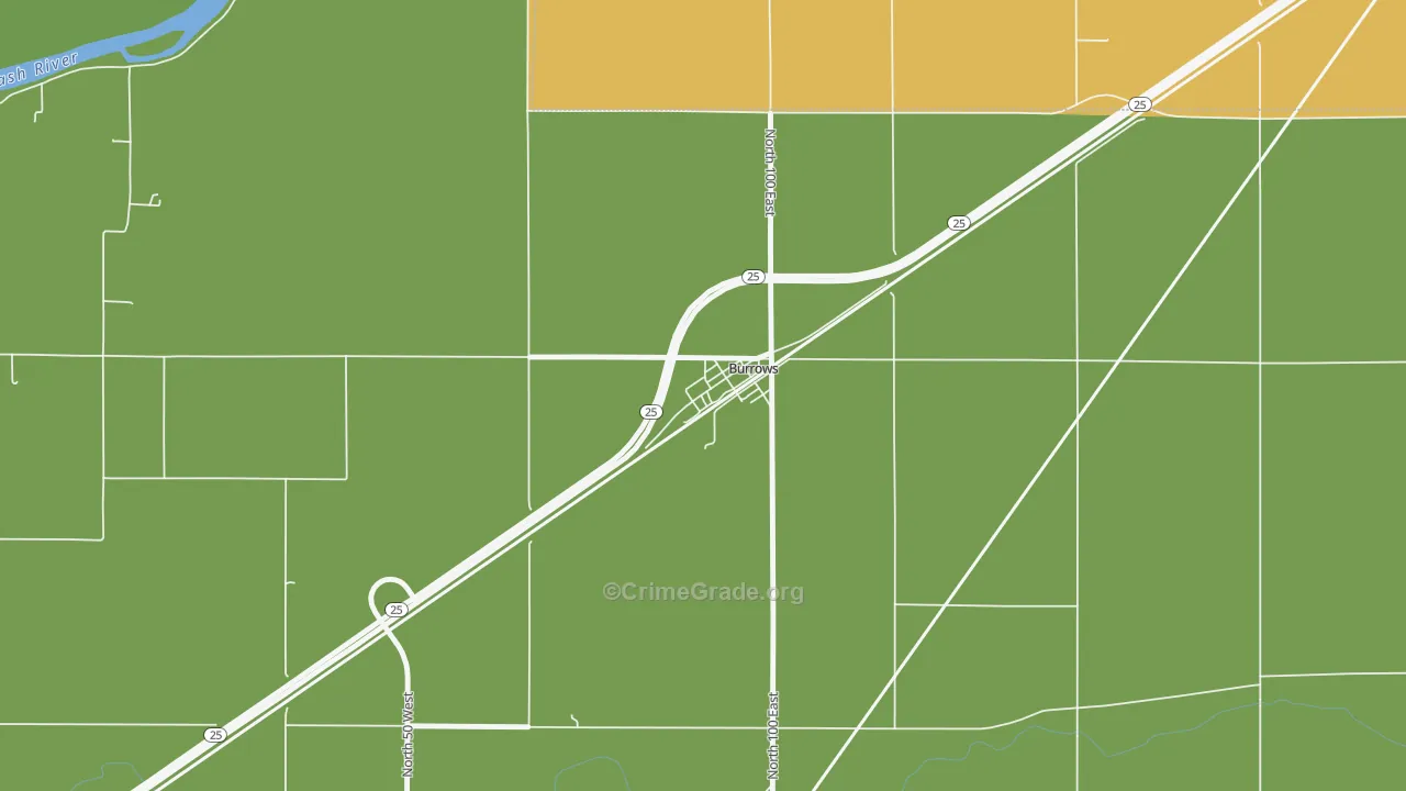 46916, IN Map of Theft Rates