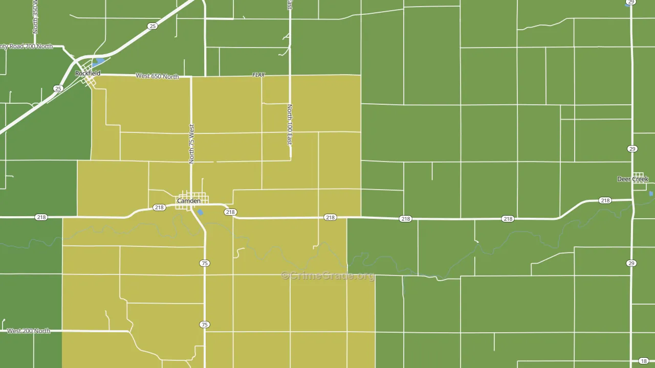 46917, IN Map of Theft Rates