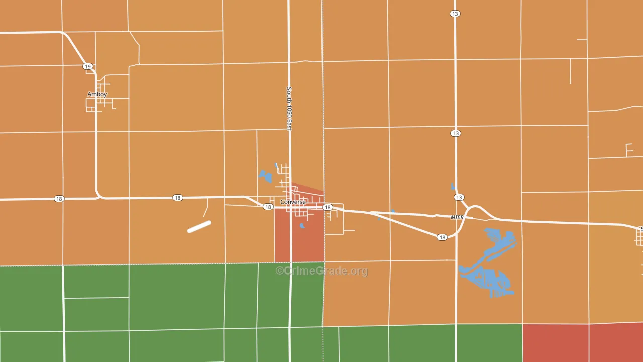 46919, IN Map of Theft Rates